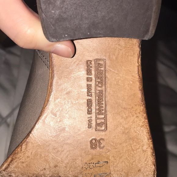 Alberto Fermani Grey Leather Boots— Barely Worn! - Picture 8 of 8